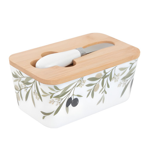 Butter dish container knife - dish,