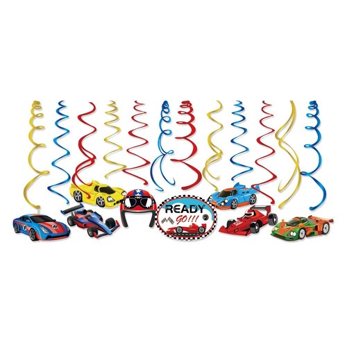 Car racing hanging swirls - car,