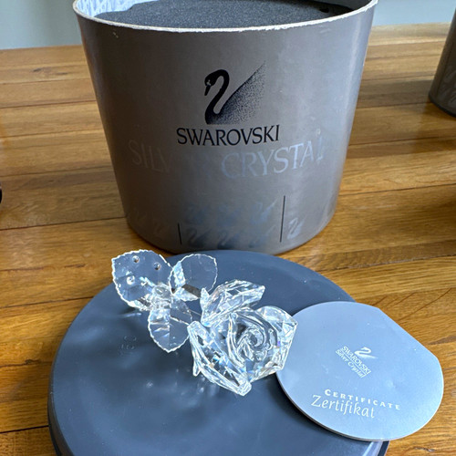 Swarovski crystal rose - crystal,