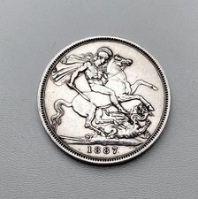 Victoria 1887 Silver Crown 