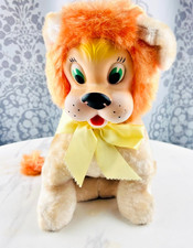 Vintage Rubber Face Lion Plush