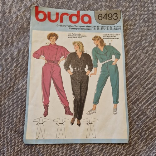 1980s jumpsuit sewing burda - 1980s,