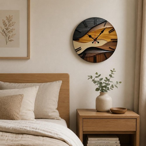 Wooden silent wall - wall, round