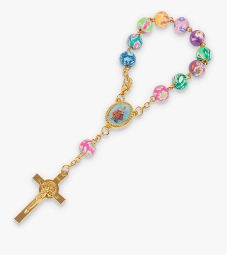 Handheld rosary with - , cross