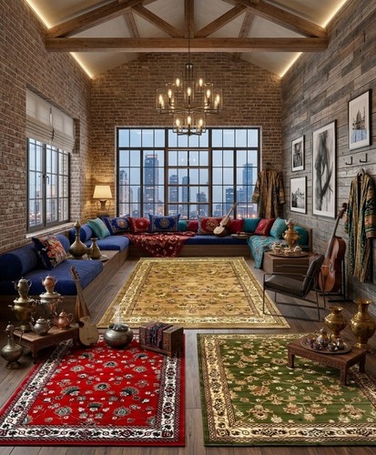 Afghan rug - afghan, design