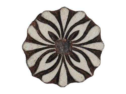 Floral flower wooden stamp - floral,