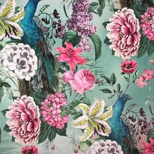 FLORAL PRINTED VELVET FABRIC