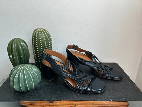 Beautiful unworn navy strappy