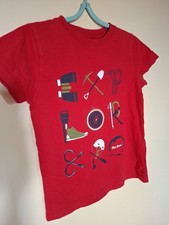 Peter Storm Boys Size 7-8 Years Red "Explorer" T-shirt. 100% Cotton