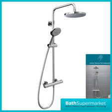 Tavistock Merit Shower – Chrome Cool Touch Push Button Thermostatic Set