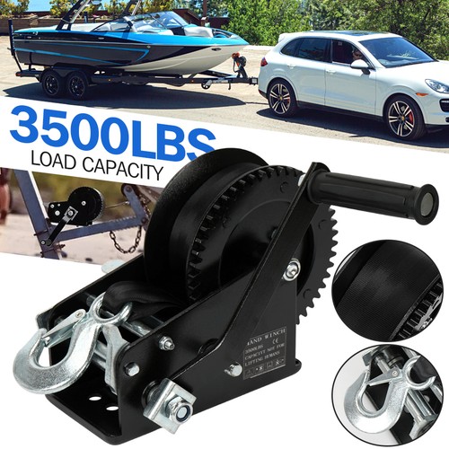 3500lbs hand winch - 3500lbs,