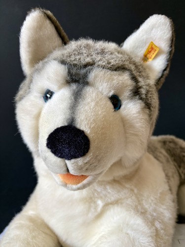 Steiff bernie husky 73cm grey - steiff,