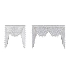 Waterfall Window Valance Romantic Swag Valance for Kitchen Living Room Cafe