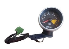 Smart car silver - silver, clock