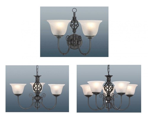 Black classic chandelier - black,