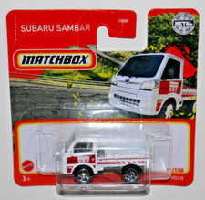 Matchbox MBX 43/100 - 2014 SUBARU SAMBAR - PICKUP TRUCK - WHITE & RED