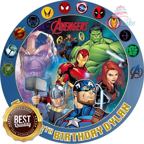 Avengers cake topper - topper, |