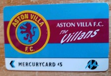 Football Phonecard. Aston Villa F.C. The Villains. Some Marks From Use.