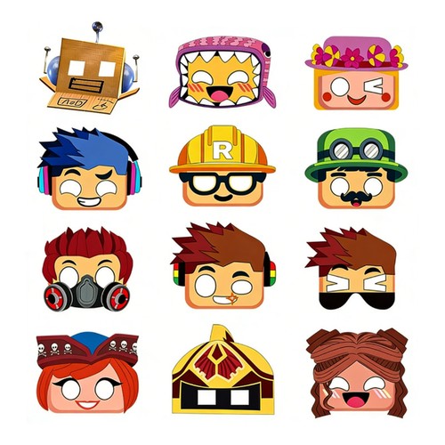 Game paper masks - paper, kids