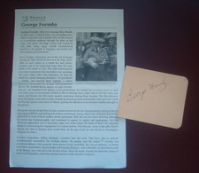 MUSIC / ACTOR AUTOGRAPH - GEORGE FORMBY 1904 - 1961
