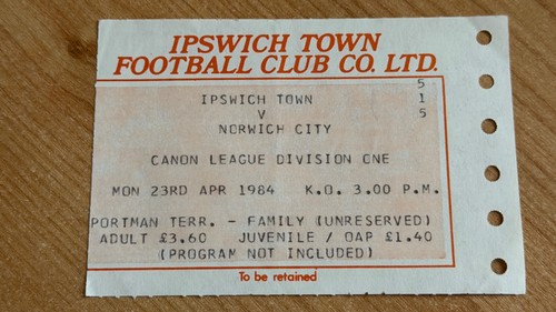 Ticket 1983 ipswich - ticket, town