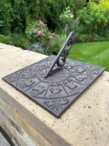 Cast iron square zodiac - cast,