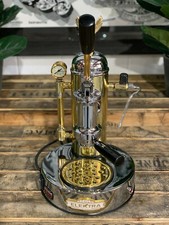ELEKTRA MICRO CASA LEVA 1 GROUP BRAND NEW GOLD CHROME ESPRESSO COFFEE MACHINE