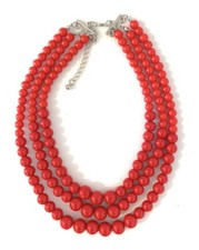 Womans Faux Pearl 3 Layer