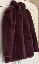 H&M Girls Fur Purple Coat 