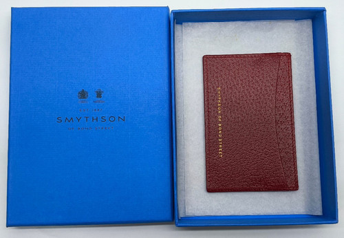 Smythson bond burgundy - bond, st