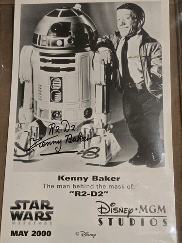 Kenny baker signed star wars - star,