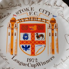 Stoke City League Cup Winners 1972 Plate VGC