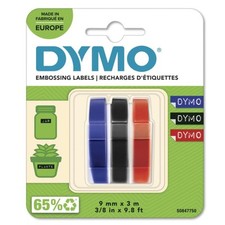Dymo Pack Of 3 Red Blue Black