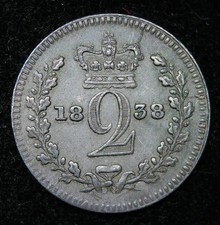 1838 Victoria Maundy TWOPENCE