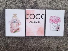 3 Pack Of Wall Art Decor. Luxury Fashion Branded Prints.