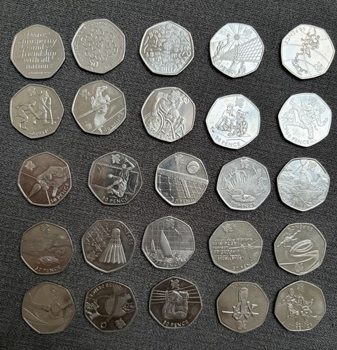 Olympic 50p job lot wwf - 50p, +