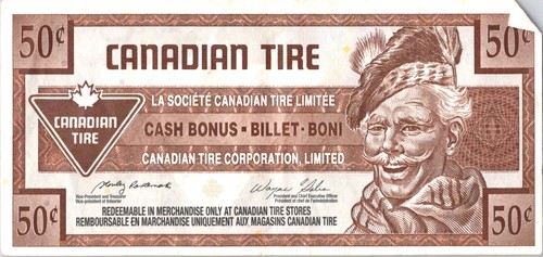 Vintage canadian tire money - tire,