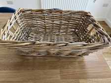 Wicker Basket 50cm x 38cm 17cm Tall. Ideal as a storage box or Christmas Hamper