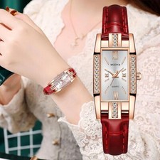 Leather Strap Women Watch