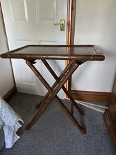 Beautiful Solid Wood Vintage (bambooDesign In Wood) Folding Occasional Table