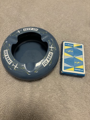 Boac vintage ashtray - vintage, 50’s