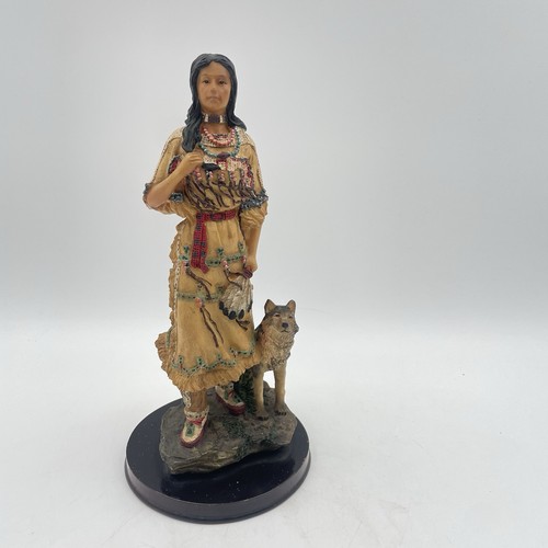 Native american lady wolf - lady, &