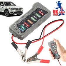 Car Battery Tester 12V Alternator Charge Status Overload Health Diagnostic Tool