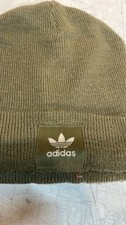 Mens Adidas Cuff Beanie Knitted Winter Hat Casual Warm Originals Logo 