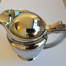 Plastic thermo vacuum serving jug pitcher flask 20cm silver keeps liquid cold