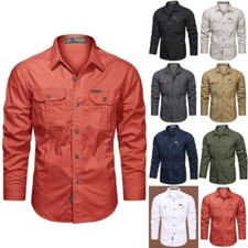 Men Tops Long Sleeve Cargo