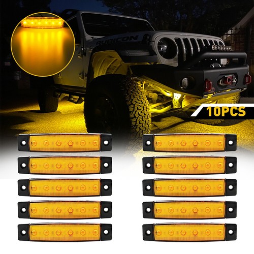 10x amber led side marker - amber,