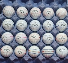 17 Callaway Supersoft Splatter Golf Balls Red / Blue/Pink + 3 striped golf balls