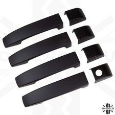 Door handle covers caps in Matt Black for Range Rover L322 Vogue