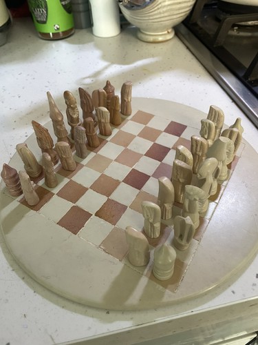 Boho stone chess - stone,